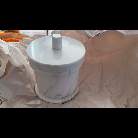 Pottery Barn Bath Pottery Barn Marble Small Bathroom Canister